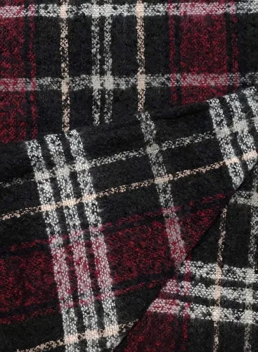 Vista 5 de VIMPUNEC - Pashmina estilo bohemio con patrón a cuadros para mujer, con borla.