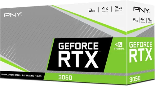 Vista 8 de PNY Tarjeta gráfica GeForce RTX™ 3050 de 8 GB Verto Dual Fan
