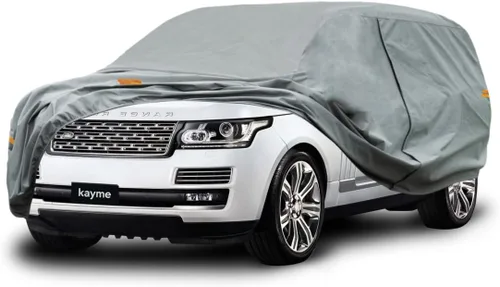 Vista 28 de Kayme Funda de Coche de Servicio Pesado Impermeable para Todo Tipo de Clima, Ajuste Personalizado para Tesla Model S, Cubierta Exterior Completa