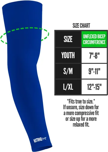 Vista 76 de Nxtrnd Air-TEK - Mangas de compresión para hombre, par de fútbol transpirable