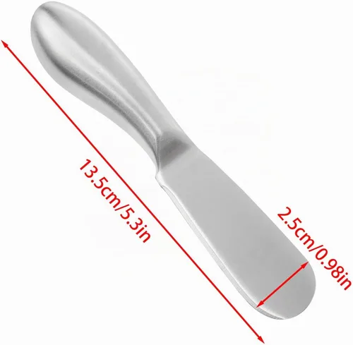 Vista 2 de VAKTOK Cuchillo de Mantequilla/Cuchillo de Queso y Mantequilla de Acero Inoxidable Duradera/Cuchillo multiusos de acero inoxidable duradero