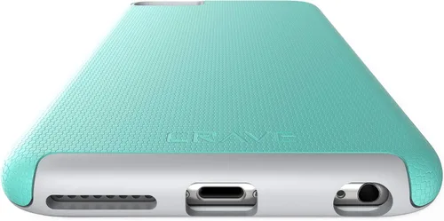 Vista 7 de Funda Crave con protección de doble capa y color negro, para iPhone 6 y 6s de 5.5 pulgadas , Menta gris
