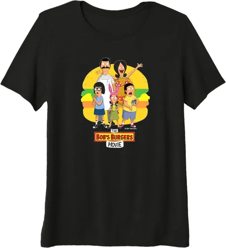 Vista 7 de The Bob's Burgers Movie Logo - Camiseta premium, Negro, S