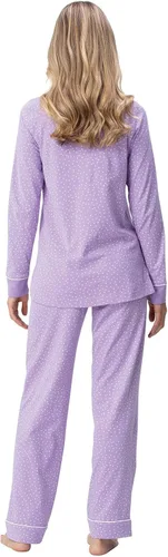 Vista 23 de PajamaGram Pijamas para mujer - Conjuntos de pijamas para mujer, camiseta sin botones, 100% algodón