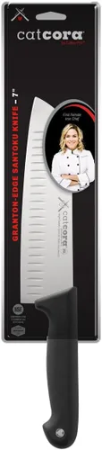 Vista 6 de CAT CORA Cuchillo de pelar, hoja profesional de acero alemán de 4 pulgadas para pelar manzanas, papas, cebollas y adornar, mango ergonómico