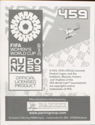Vista 2 de Pegatinas para la Copa Mundial Femenina Panini FIFA #459 Lina Hurtig Suecia - Sportscard Superstore