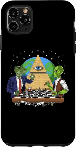 Vista 13 de Funda para iPhone 14 Pro Alien Illuminati Conspiracy Theory All Seeing Eye Aliens