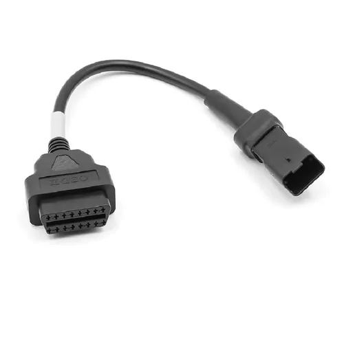 Vista 4 de Cable de motocicleta OBD compatible con Ducati 4 Pin Plug Cable de diagnóstico Cable de diagnóstico 2Pin a OBD2 4pin adaptador motocicleta coche
