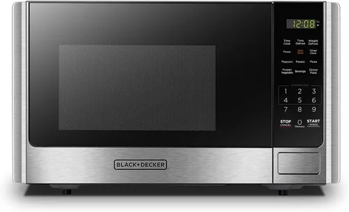 Vista 12 de BLACK+DECKER Microondas digital con puerta giratoria y botón de seguridad para niños