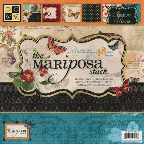 Vista 3 de DCWV Papel de cartulina de alta calidad de 12 x 12 pulgadas, 48 hojas de papel de álbum de recortes para manualidades y fabricación de tarjetas