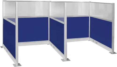 Vista 43 de Versare Cubículo eléctrico de panel silencioso preconfigurado Paredes divisoras de estación de trabajo Paneles de privacidad para cubículos Gris