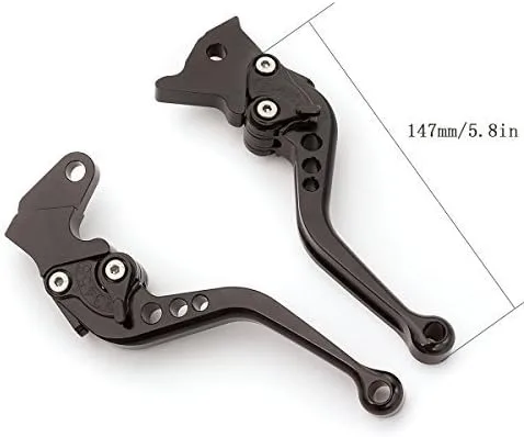 Vista 2 de FXCNC Palancas de embrague de freno ajustables cortas de aluminio CNC para 797 Monster 2017-2020, Scrambler Desert Sled 2017, 821