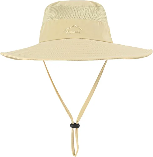 Vista 9 de ZOORON Sombreros de sol para hombres y mujeres UPF 50+, sombrero de pescador, protección UV, sombrero Boonie para pesca, senderismo, jardín, safari