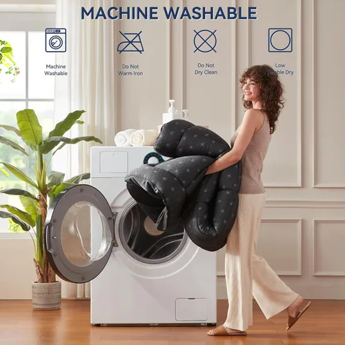 Vista 8 de Anluoer - Cubrecolchón de espuma viscoelástica para cama individual para dolor de espalda, protector de colchón con relleno alternativo tipo