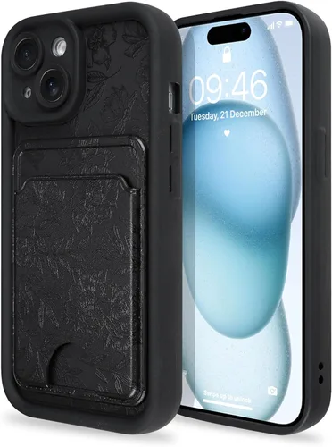 Vista 52 de MZELQ Compatible con iPhone 11 Funda TPU Soporte para Tarjetas Cubierta de Billetera, Protección de Cámara + Protector de Pantalla Funda Suave