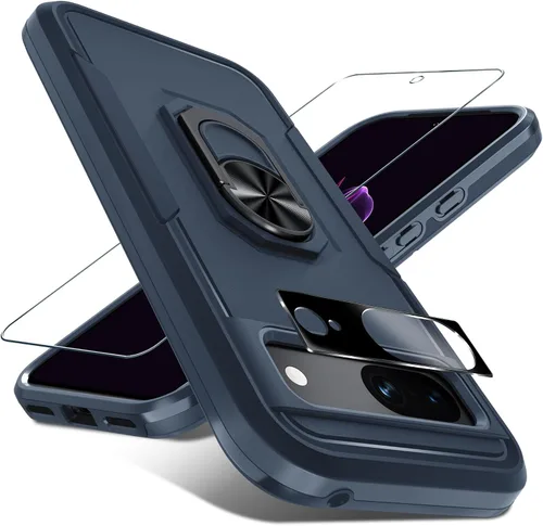 Vista 19 de Janmitta Funda para Google Pixel 8a con Protector de Pantalla + Protector de Lente de Cámara, Resistente a Prueba de Golpes de Servicio Pesado