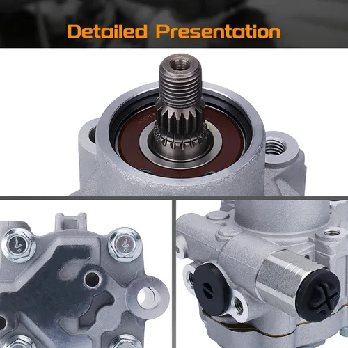 Vista 7 de Bomba de dirección asistida de 3.3L compatible con Nissan Frontier 1999 2001 2002 2003 2004, Xterra 2000-2004 21-5219