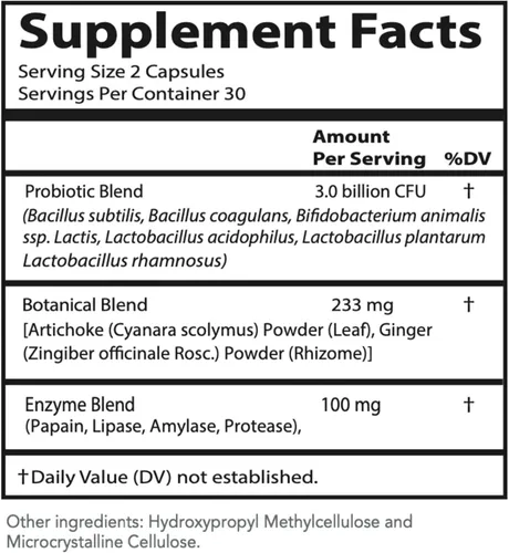 Vista 2 de Targetage® by Maison Beljanski® - Suplemento dietético Digestive Harmony - Probióticos, Botánicos y Enzimas para la Salud Digestiva - 60 Cápsulas