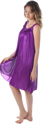 Vista 3 de Venice Camisón para mujer, 06N, bordado, de seda