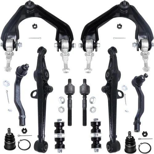 Vista 9 de Detroit Axle - Kit de extremo delantero para Hyundai Sonata XG350 XG300 Kia Optima, 2 brazos de control superiores con juntas de bola, 2 brazos