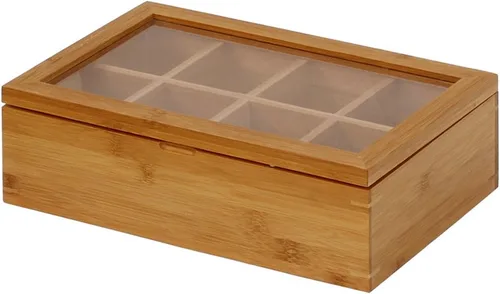 Vista 3 de Oceanstar - TB1323 Oceanstar Caja de té de bambú, 12 pulgadas, natural