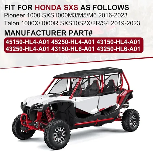 Vista 2 de M MATI Pinzas de freno de disco delanteras y traseras con pastillas sinterizadas para Honda Pioneer 1000 Talon 1000 1000X 1000R SXS1000 2016-2023