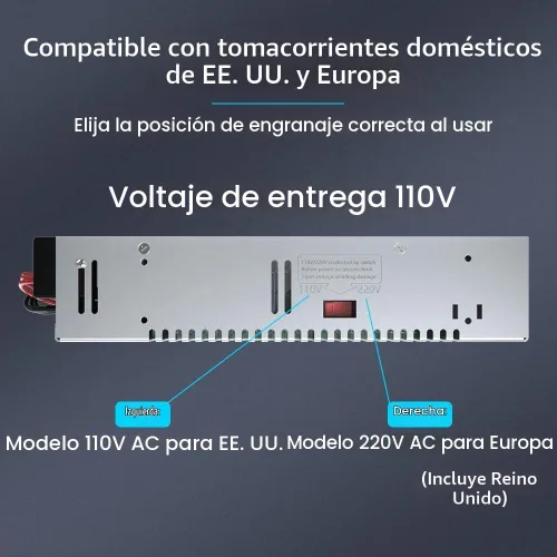 Vista 7 de Fuente de alimentación de 10 A, 120 W, 12 V CC, convertidor universal regulado conmutado de CA de 110 V/220 V a CC, (SMPS) adaptador de controlador