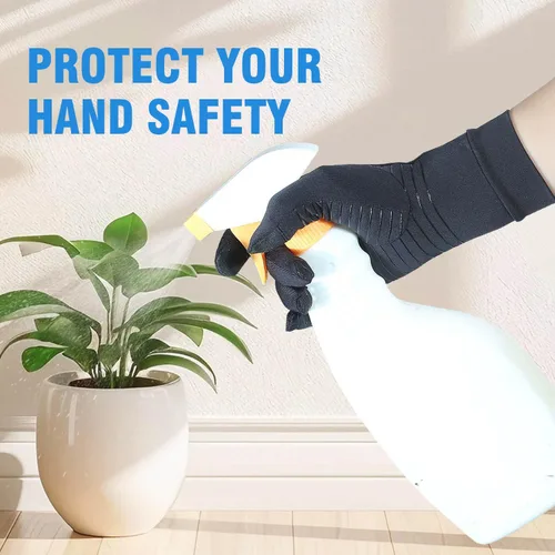 Vista 8 de 2 pares de guantes de artritis para mujeres para el dolor, guantes de compresión para mujeres y hombres para túnel carpiano, guantes de cobre