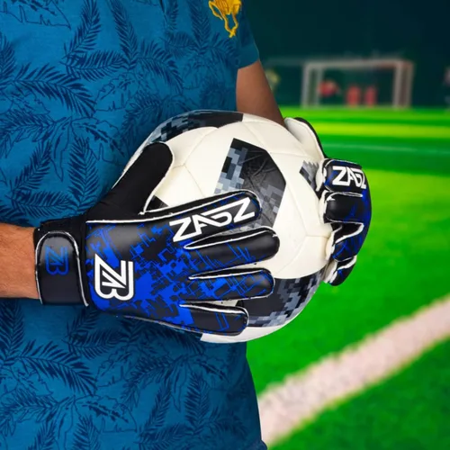 Vista 6 de ZABZ Guantes de portero para jóvenes, guantes de fútbol para niños, guantes de fútbol para niños, con agarre extra, protección de palma y muñeca