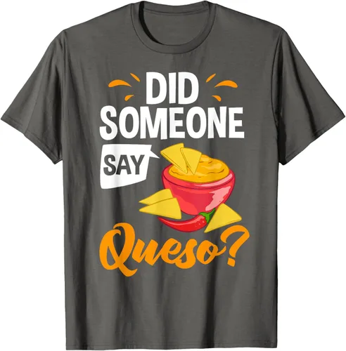 Vista 42 de Queso Dip Camiseta Chile con Queso Salsa Mexican Chips Chile con Queso, Negro