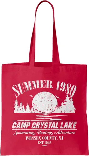 Vista 12 de Camp Crystal Lake Scenery - Bolsa reutilizable para comestibles con máscara Jason (negro)