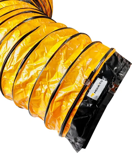 Vista 5 de Manguera de conducto flexible de PVC MOUNTO de 25 pies para ventilador de escape (8 pulgadas sin bolsa)