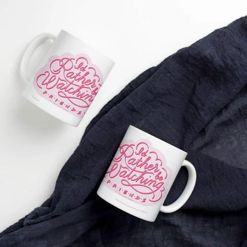 Vista 255 de Trend Setters Friends the Television Show – 25 años – Mercancía oficial – Taza de café o té de cerámica blanca de 11 onzas – perfecta para regalar