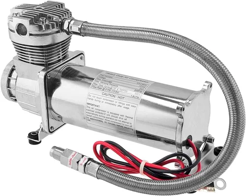 Vista 3 de Vixen Air Kit de suspensión para camión, bolsa de coche, paseo aéreo/resorte. Sistema a bordo - Compresor dual de 200 psi, tanque de 4 galones. Para