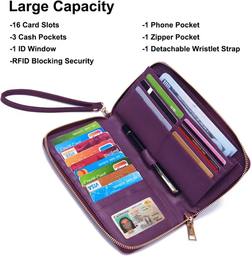Vista 2 de Soperwillton Bolsos de mano para mujer, bolsas de hombro, cartera, bolsa de mano, juego de 3 piezas