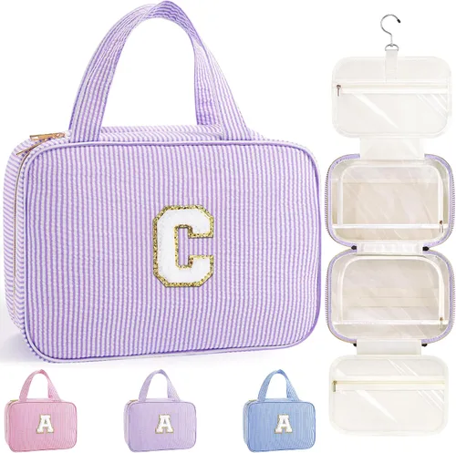 Vista 10 de TOPEAST Regalos de Navidad para Mujeres, Adolescentes y Niñas - Bolsa de Aseo Colgante de Viaje y Bolsa de Maquillaje, Bolsa de Aseo Personalizada