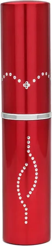 Vista 2 de Spark Lipstick Stun Gun Mujeres Autodefensa Brillante Led Linterna - Batería Recargable (Rojo)