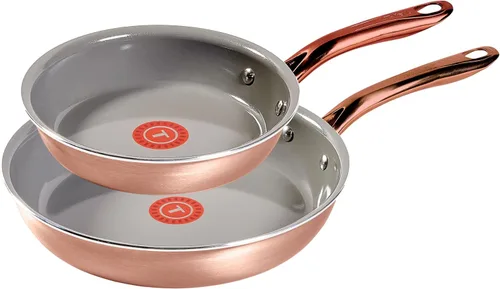 Vista 8 de T-Fal Preserve - Juego de 2 sartenes antiadherentes de cerámica, 8.5" y 11", apto para horno y parrilla hasta 350°F, tecnología InoCeram Glide, Beige