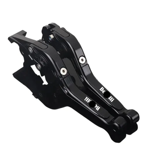 Vista 8 de NIKKHO Palanca de embrague de freno TRK502 motocicleta CNC ajustable extensible manillar palanca de embrague de freno plegable para Be&Nelli Jinpeng
