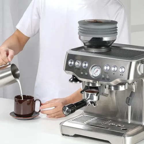 Vista 8 de AIEVE Fuelle de silicona compatible con Breville Barista Express, tolva de dosis única para máquina de café espresso Breville, gris