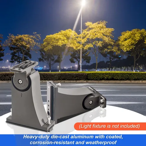 Vista 3 de Soporte de montaje de luz LED para estacionamiento, resistente al agua y a prueba de óxido, accesorio de montaje de brazo directo para caja