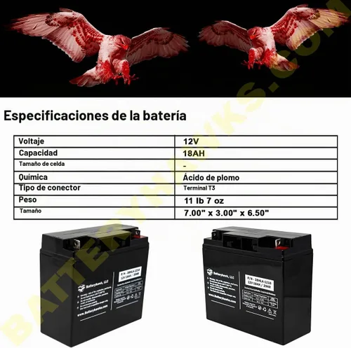 Vista 4 de UB12180 UB12220 12V 18AH T3 Terminales SLA Batería de plomo ácido sellada para carrito de golf Solar UPS Scooter