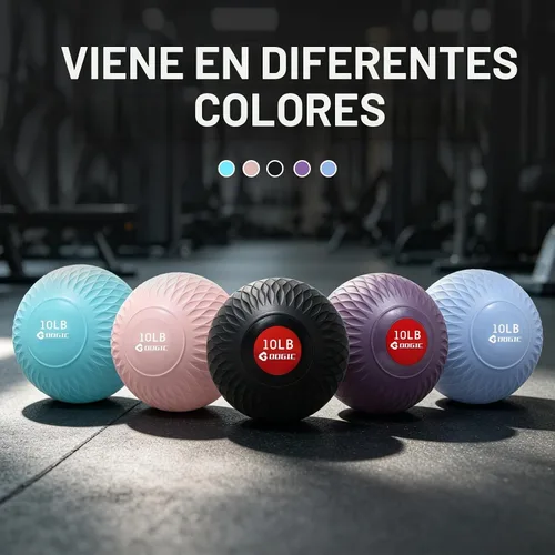 Vista 7 de Slam Ball - Pelotas medicinales con peso para ejercicio y entrenamiento, fuerza, cardio, entrenamiento cruzado y entrenamientos básicos Negro