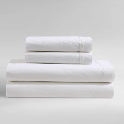Vista 17 de Calvin Klein - Juego de sábanas de tamaño Queen, sábanas refrescantes frescas y a medida con un tacto de percal de algodón naturalmente suave