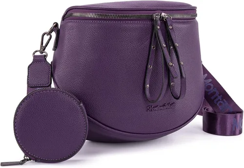 Vista 21 de Montana West Bolsos grandes cruzados para mujeres, bolso de cintura con bandolera ajustable