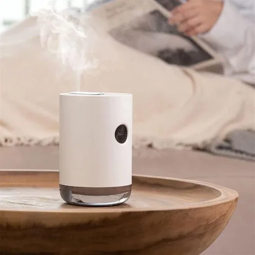 Vista 6 de Inicio Humidificador de aire portátil USB Aroma Agua Mist Difusor Batería Vida Show Aromaterapia Humidificador Niebla