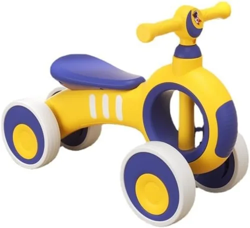 Vista 10 de Bicicleta de equilibrio para bebés sin pedal 4 ruedas de silencio Primero Rojo
