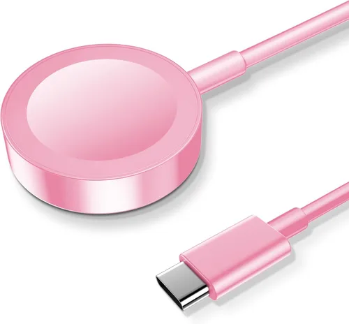 Vista 14 de Cable de carga magnético para cargador de Apple Watch, puerto USB C, cable de carga inalámbrico compatible con iWatch Series Negro