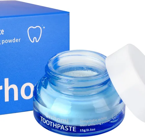 Vista 7 de Polvo blanqueador de dientes, polvo blanqueador de pasta dental, eliminación de manchas sin sensibilidad, blanqueador de dientes natural con sabor