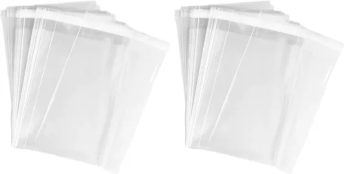 Vista 4 de UNIQUEPACKING 50 bolsas de celofán transparentes resellables de 11 7/16 x 14 5/16 pulgadas (1.6 mil), buenas para fotos de 11 x 14, impresiones